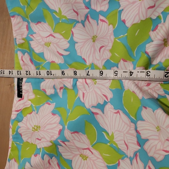 LAUREN RALPH LAUREN CROP FLORAL PRINT COTTON PANTS SZ 14 - Picture 6 of 10